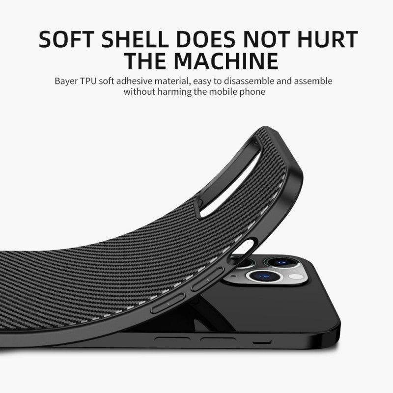 Skal iPhone 12 / 12 Pro Svart Ipaky Kolfiber