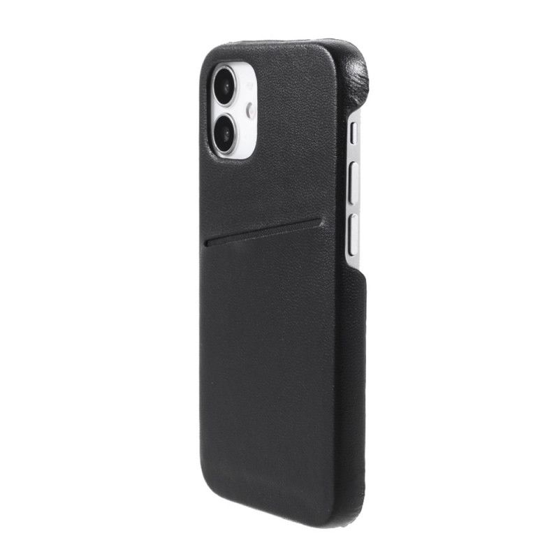Skal iPhone 12 / 12 Pro Svart Ömsesidigt Korthållare