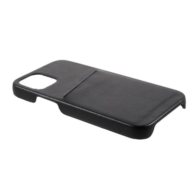 Skal iPhone 12 / 12 Pro Svart Ömsesidigt Korthållare