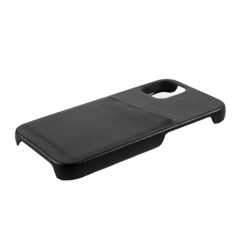 Skal iPhone 12 / 12 Pro Svart Ömsesidigt Korthållare