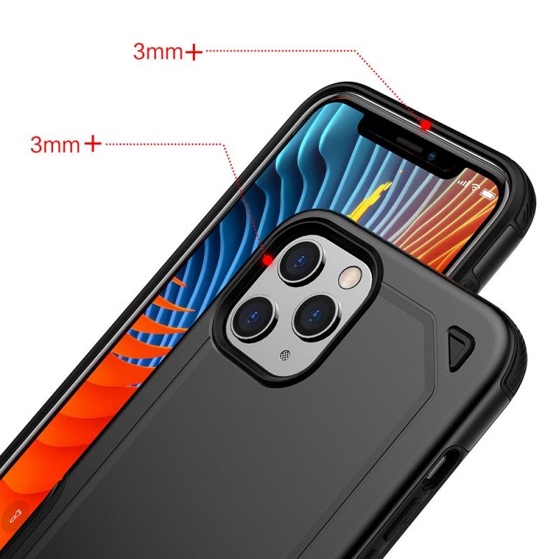 Skal iPhone 12 / 12 Pro Svart Premium Metalleffekt