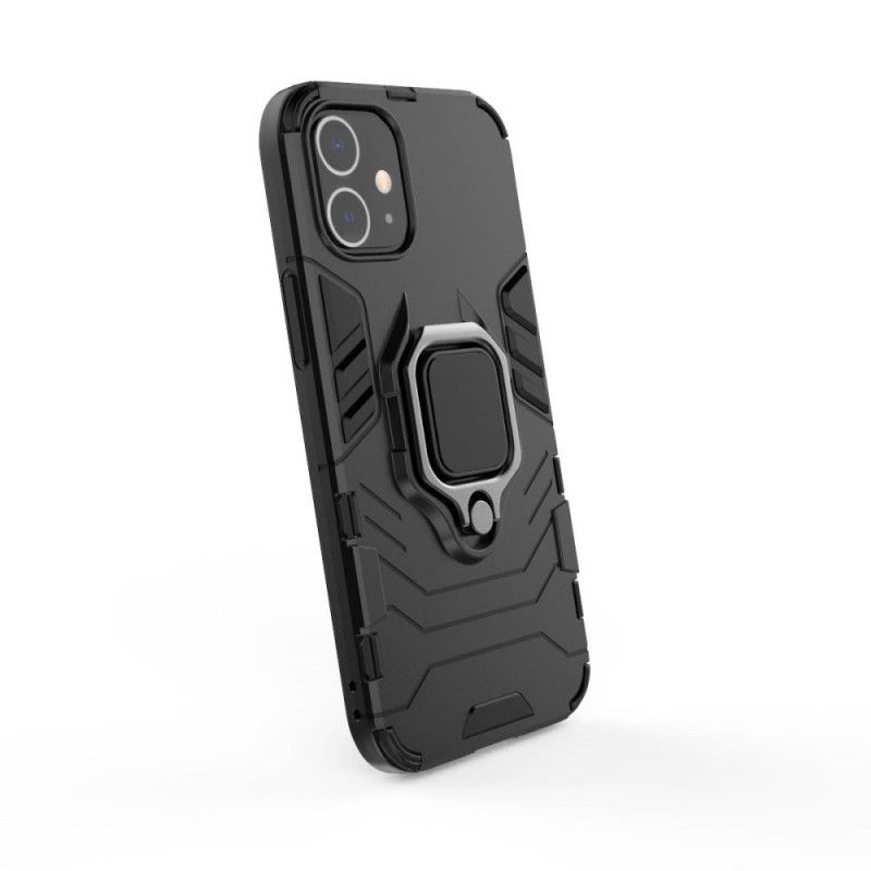 Skal iPhone 12 / 12 Pro Svart Resistent Ring
