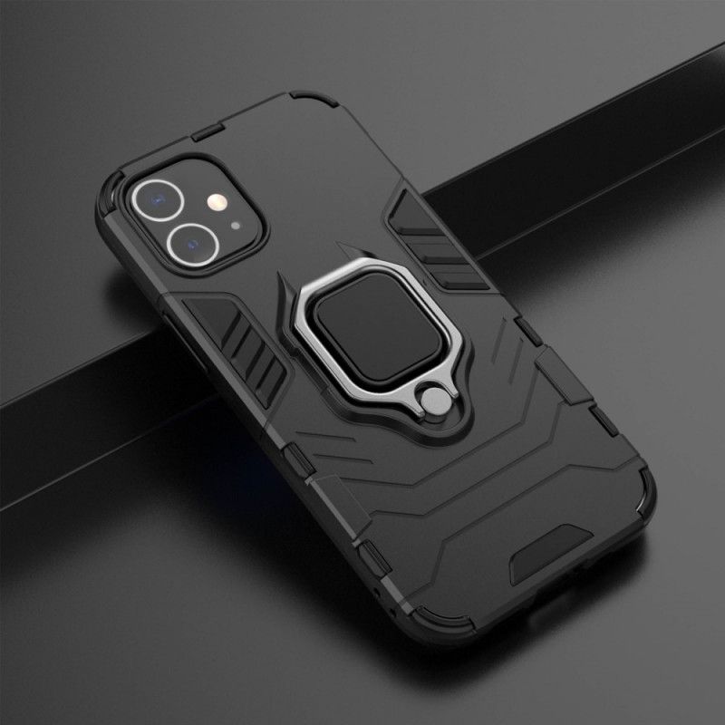 Skal iPhone 12 / 12 Pro Svart Resistent Ring