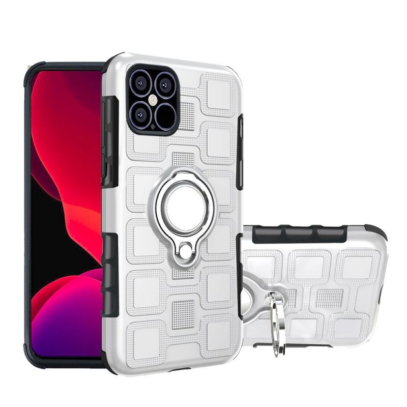 Skal iPhone 12 / 12 Pro Svart Superstark Med Stödring