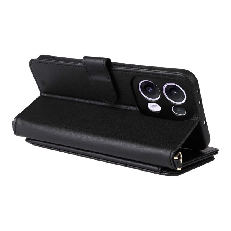 Läderskal Fodral Oppo Reno 13 Pro 5g Axelrem I Retrodesign