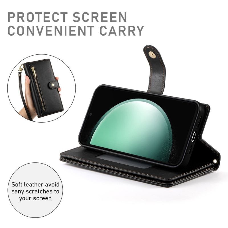 Fodral Samsung Galaxy S25 5g Edge Plånbok Med Remmar