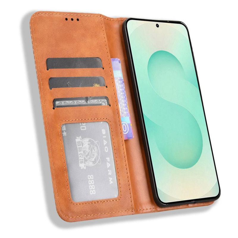 Folio-fodral För Samsung Galaxy S25 5g Edge Frieze Vintage