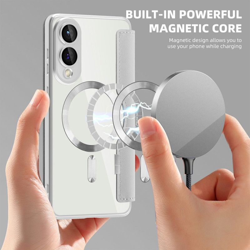 Folio-fodral För Samsung Galaxy S25 5g Edge Quiltad Magsafe-kompatibel