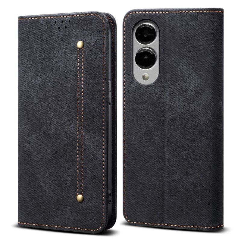 Folio-fodral Samsung Galaxy S25 5g Edge Denimtyg