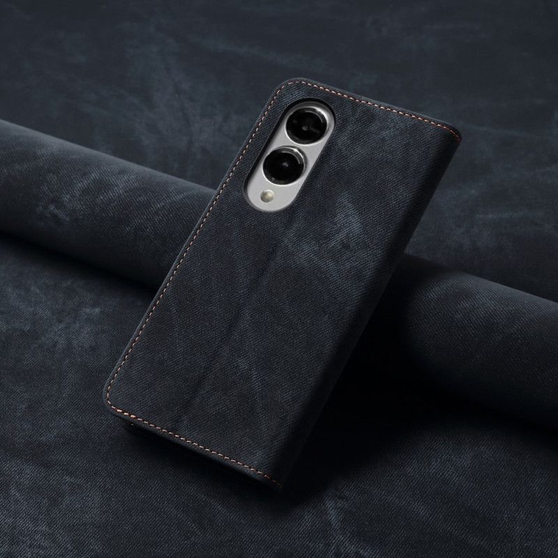 Folio-fodral Samsung Galaxy S25 5g Edge Denimtyg