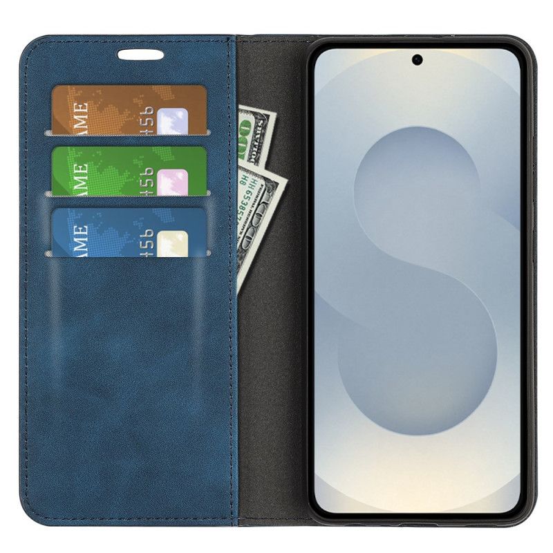 Folio-fodral Samsung Galaxy S25 5g Edge Lädermodell