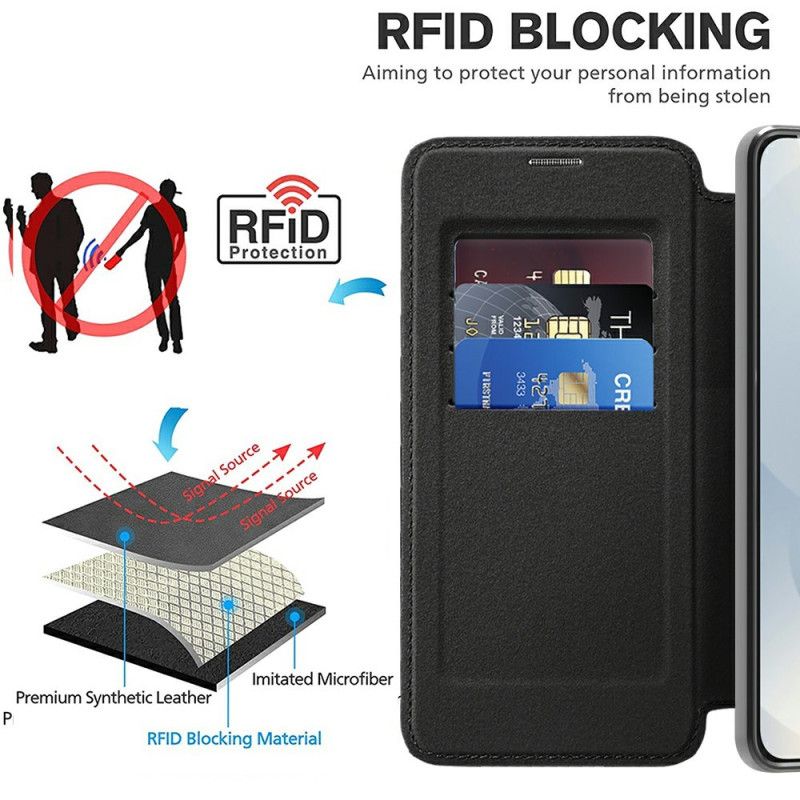 Folio-fodral Samsung Galaxy S25 5g Edge Magsafe-kompatibel Med Rfid-blockering