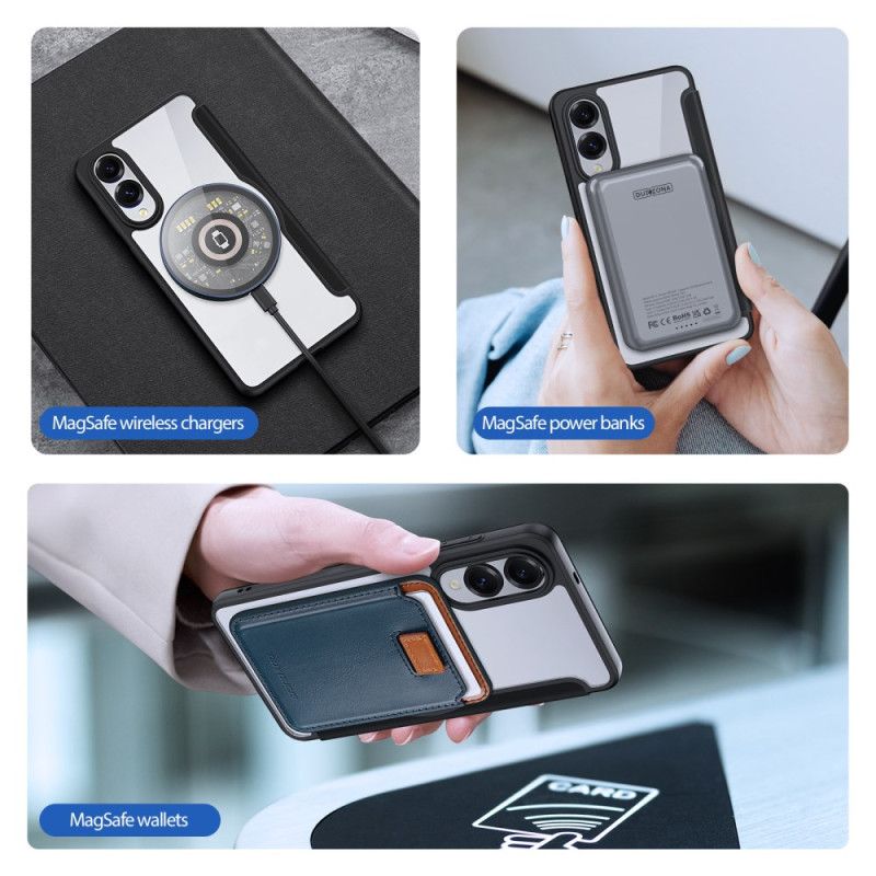 Folio-fodral Samsung Galaxy S25 5g Edge Telefonfodral Dux Ducis Pro-seriens Skal X