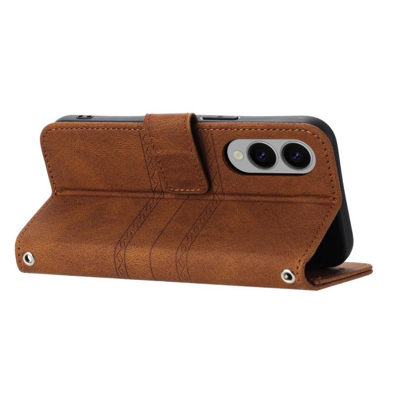 Läderfodral Samsung Galaxy S25 5g Edge Telefonfodral Remfries