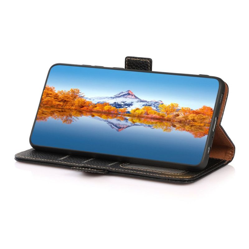 Läderfodral Samsung Galaxy S25 5g Edge Telefonfodral Rfid-skydd Khazneh