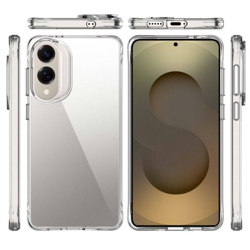 Skal För Samsung Galaxy S25 5g Edge Förstärkt Genomskinlig