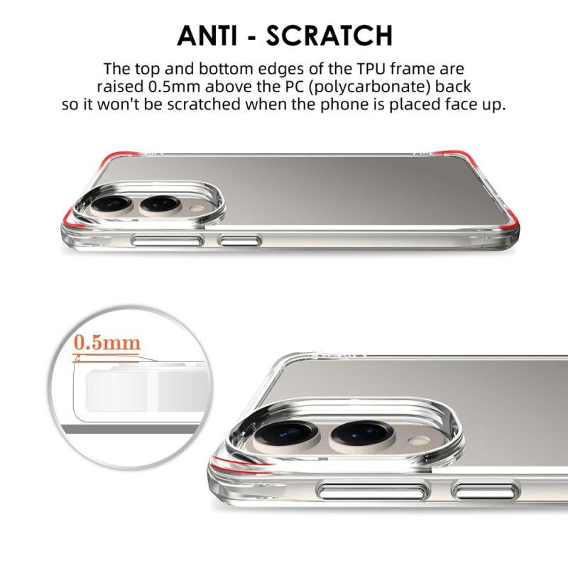 Skal För Samsung Galaxy S25 5g Edge Förstärkt Genomskinlig