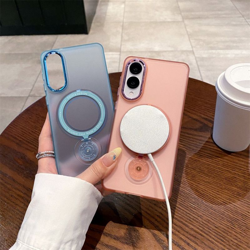 Skal För Samsung Galaxy S25 5g Edge Kompatibel Med Magsafe Frostad