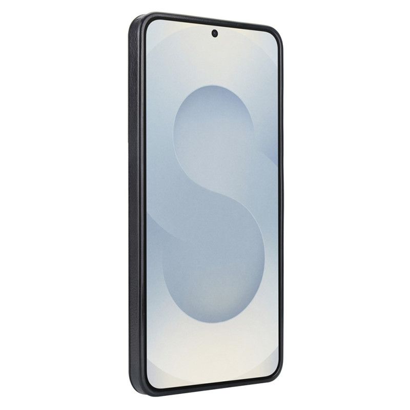 Skal För Samsung Galaxy S25 5g Edge Lädereffekt Med Korthållare