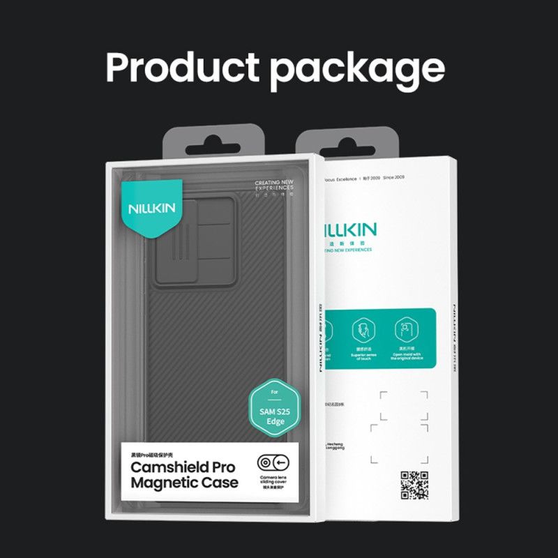 Skal Samsung Galaxy S25 5g Edge Camshield Pro Med Glidande Kameraskydd Nillkin