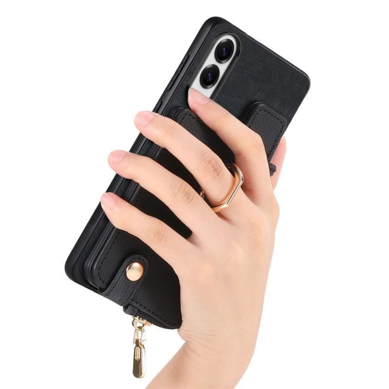 Skal Samsung Galaxy S25 5g Edge Plånbok Och Stativ