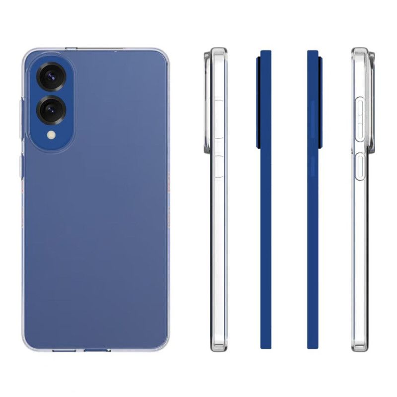 Skal Samsung Galaxy S25 5g Edge Telefonfodral Anti-fingeravtrycksskyddande Genomskinlig