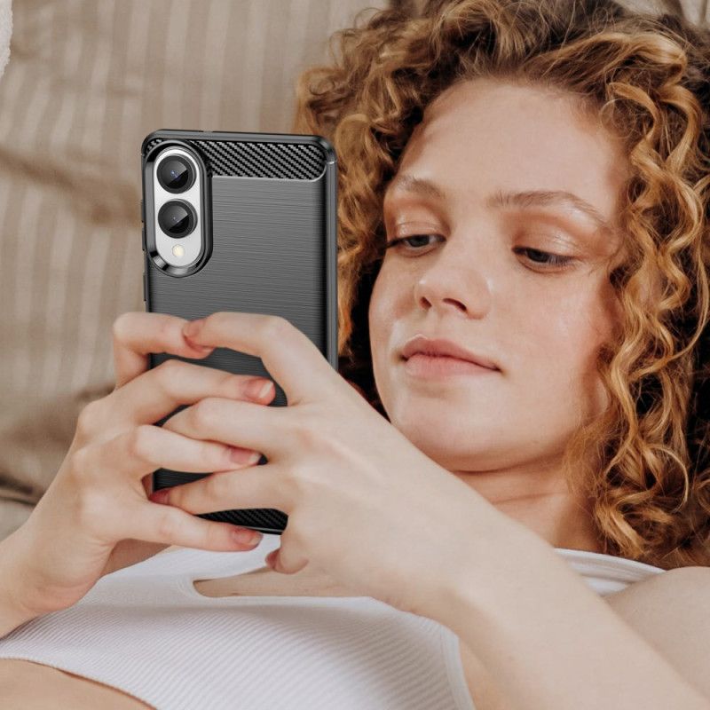 Skal Samsung Galaxy S25 5g Edge Telefonfodral Borstad Kolfiber