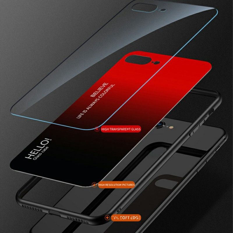 Skal Samsung Galaxy S25 5g Edge Telefonfodral Hello I Härdat Glas