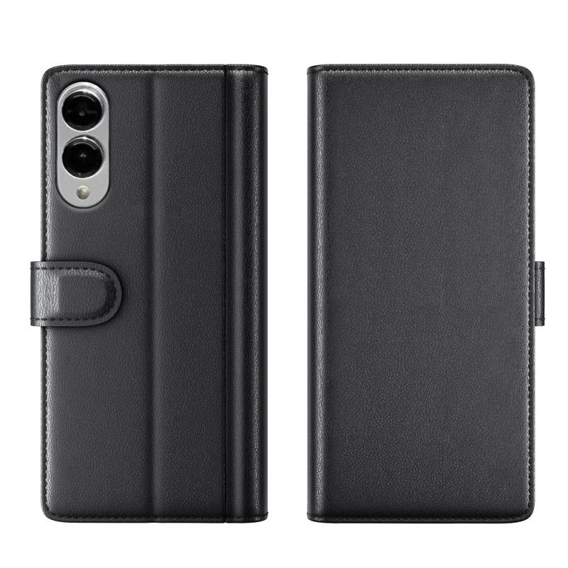 Skyddsfodral Samsung Galaxy S25 5g Edge Äkta Läder