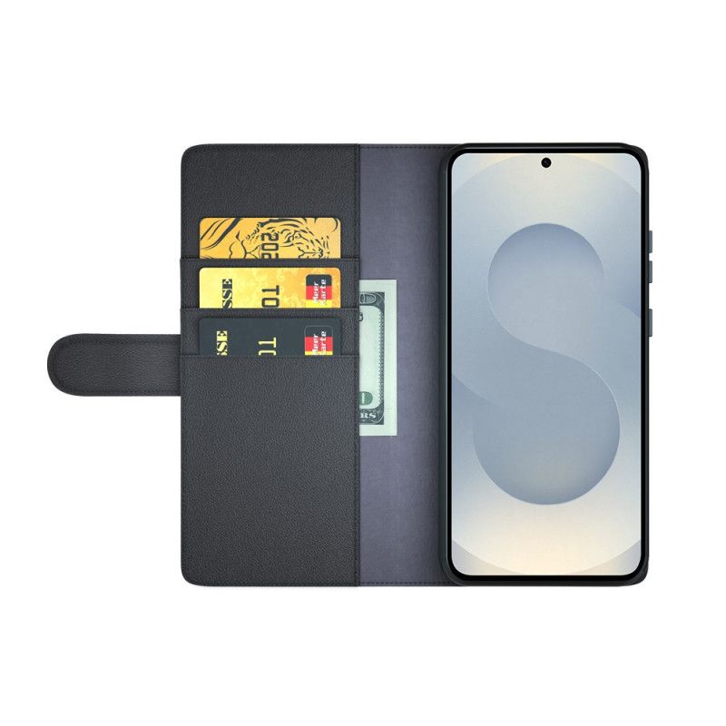 Skyddsfodral Samsung Galaxy S25 5g Edge Äkta Läder