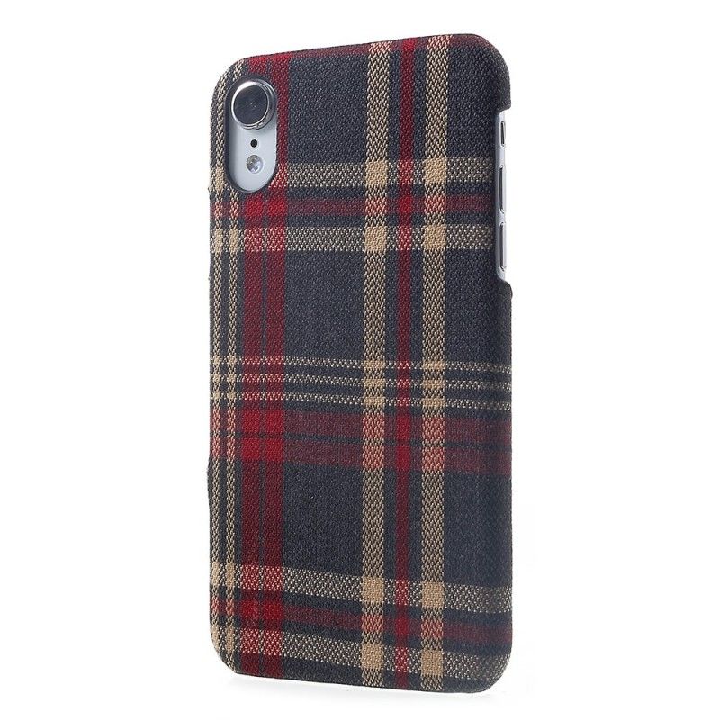 Skal för iPhone XR Rutigt Tyg