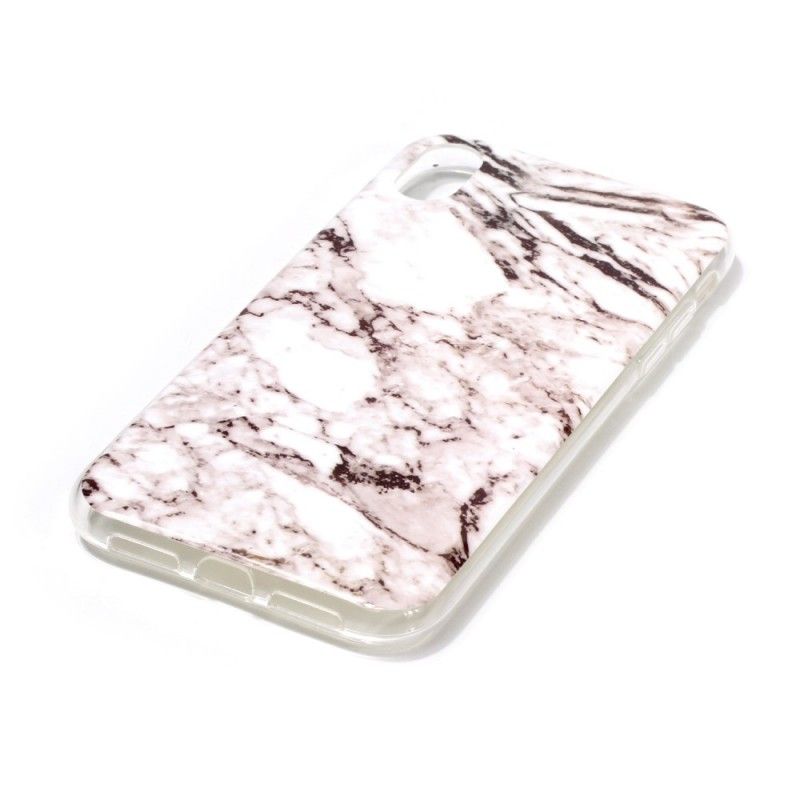 Skal för iPhone XR Svart Marmor