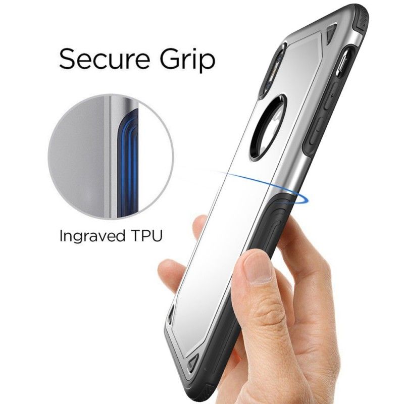 Skal för iPhone XR Svart Premium Metalleffekt