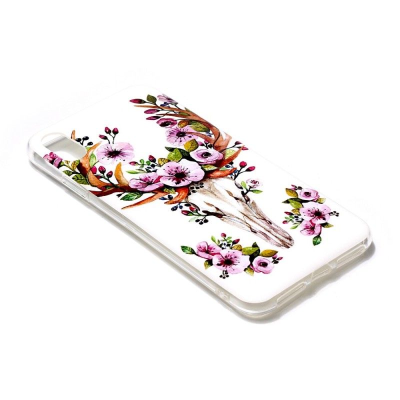 Skal iPhone XR Fluorescerande Blommig Älg
