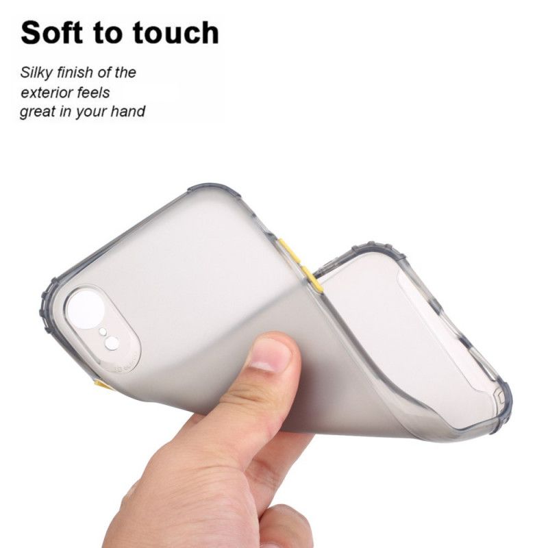 Skal iPhone XR Grå Färgade Förstärkta Hörn