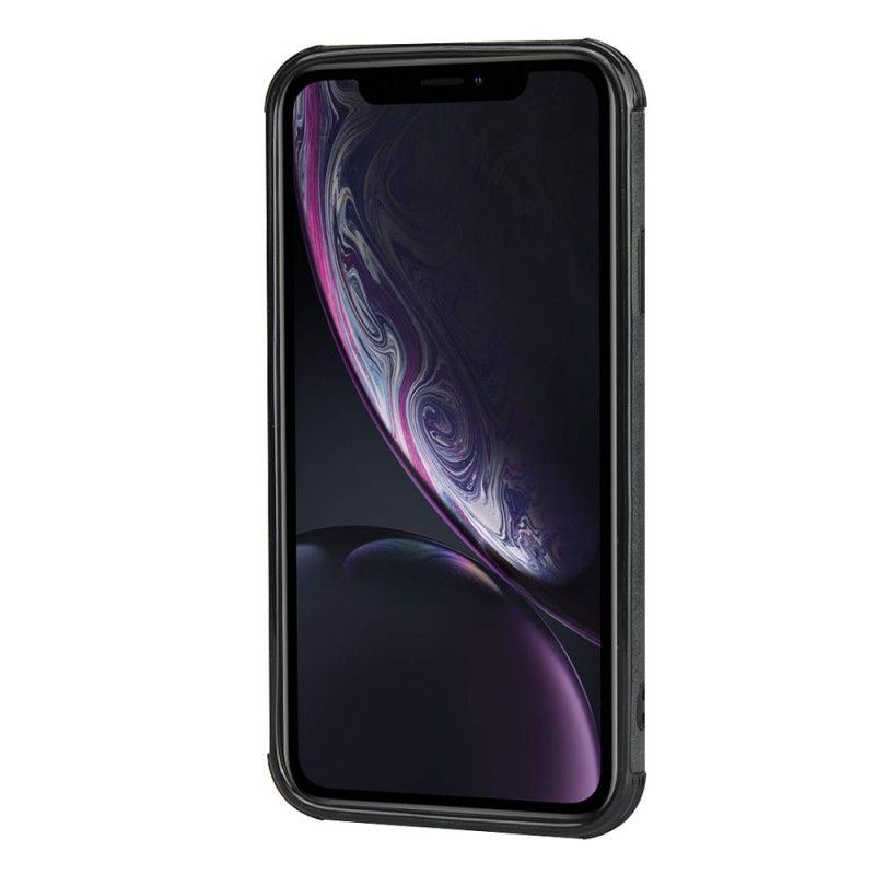 Skal iPhone XR Svart Tvåfärgat Dubbelkorthållare