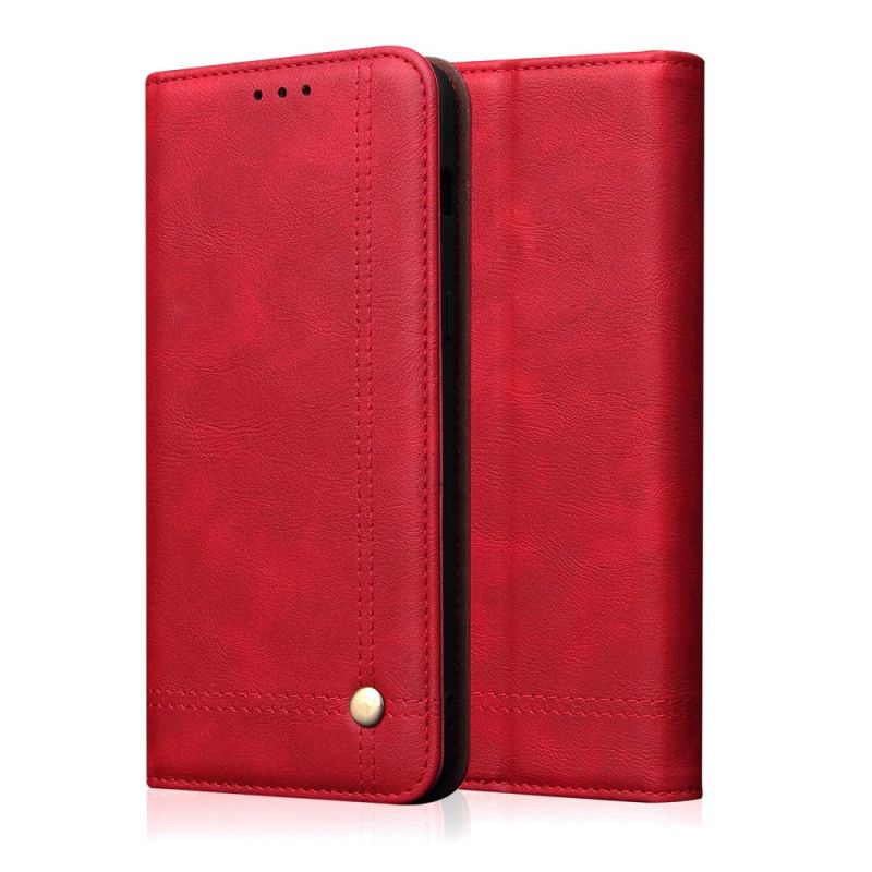 Folio-fodral Huawei Mate 30 Pro Svart Sydd Lädereffekt