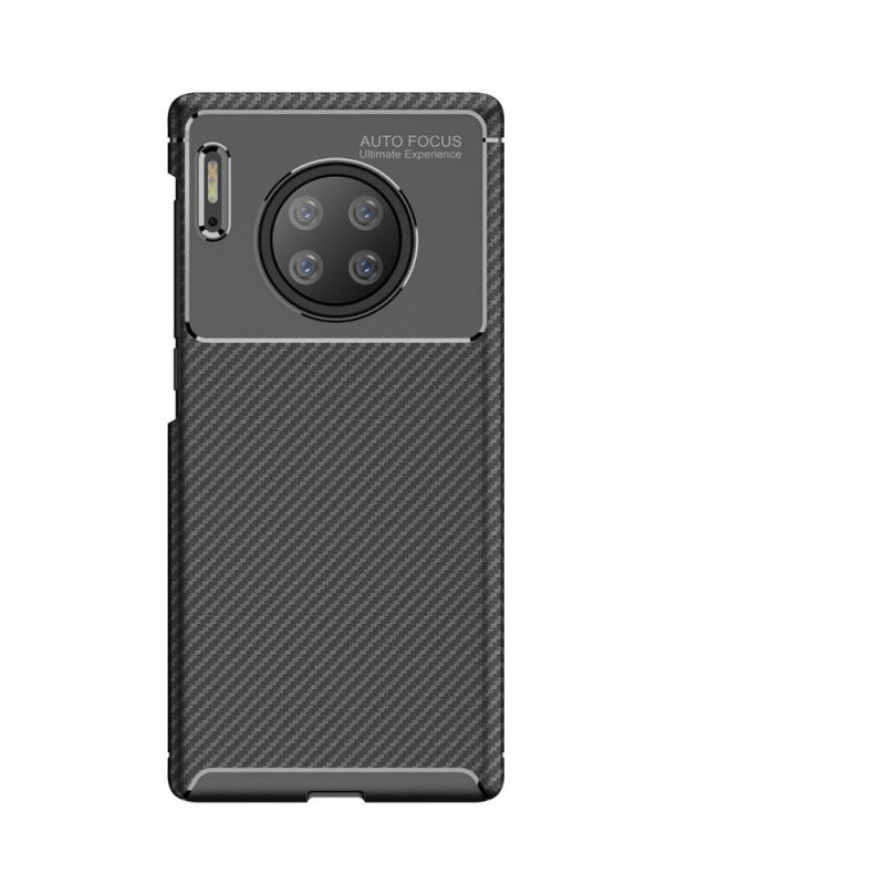 Skal för Huawei Mate 30 Pro Svart Flexibel Kolfiberstruktur