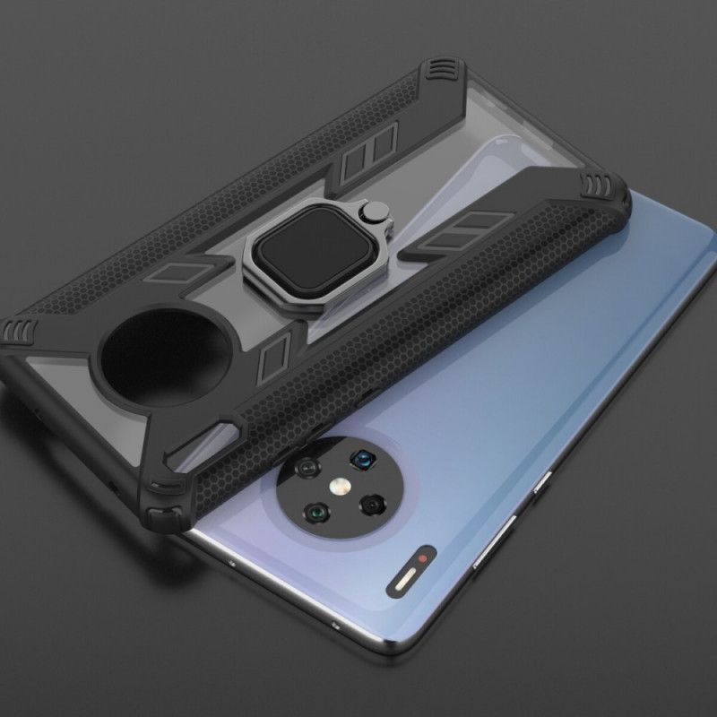 Skal för Huawei Mate 30 Pro Svart Krigare Med Ring
