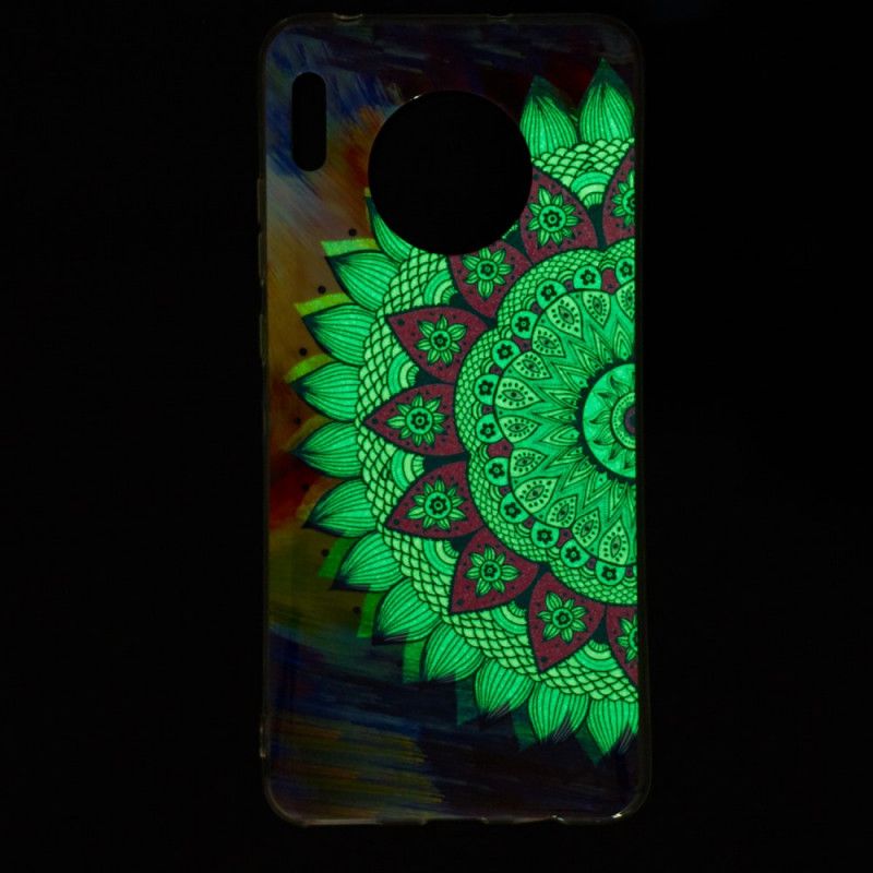 Skal Huawei Mate 30 Pro Mobilskal Fluorescerande Mandalauggla