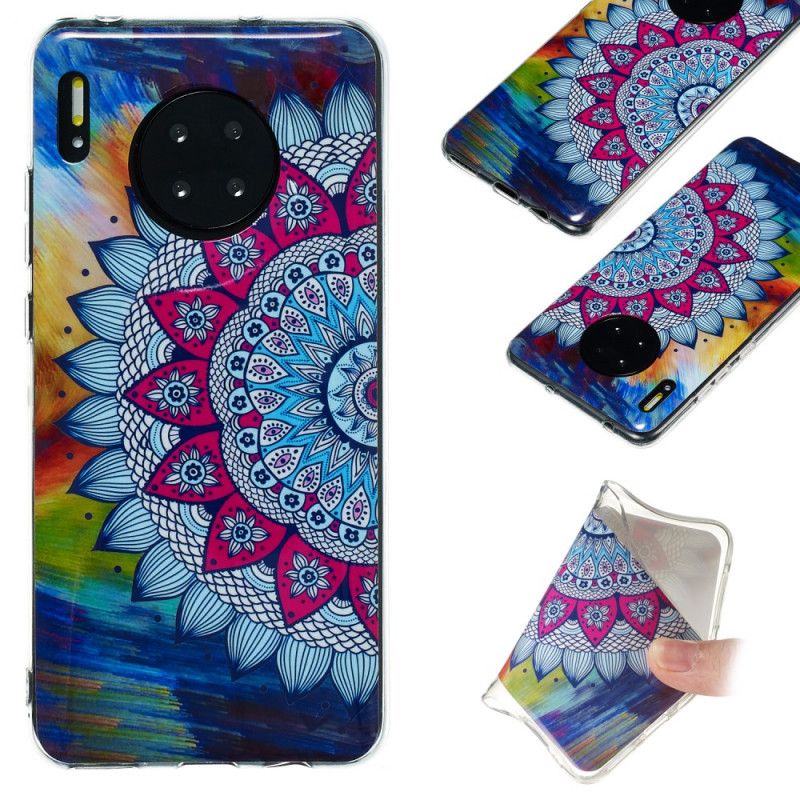 Skal Huawei Mate 30 Pro Mobilskal Fluorescerande Mandalauggla