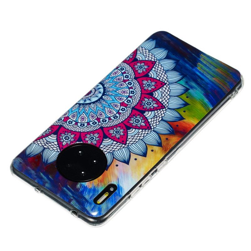 Skal Huawei Mate 30 Pro Mobilskal Fluorescerande Mandalauggla
