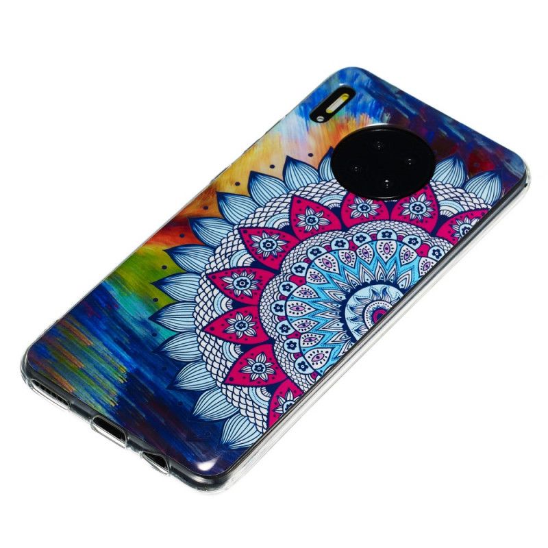 Skal Huawei Mate 30 Pro Mobilskal Fluorescerande Mandalauggla