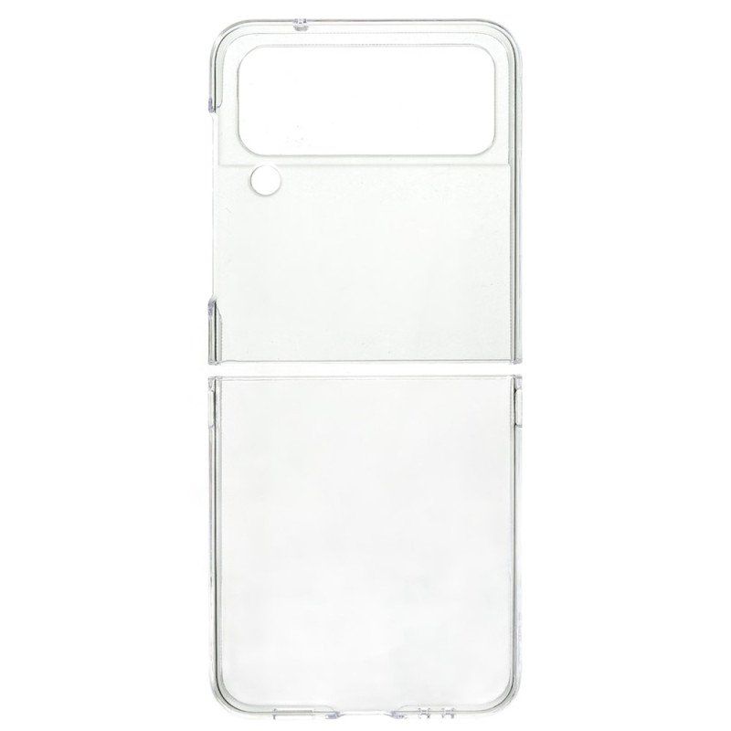 Folio-fodral Skal Samsung Galaxy Z Flip 4 Läderfodral Klassisk Slät