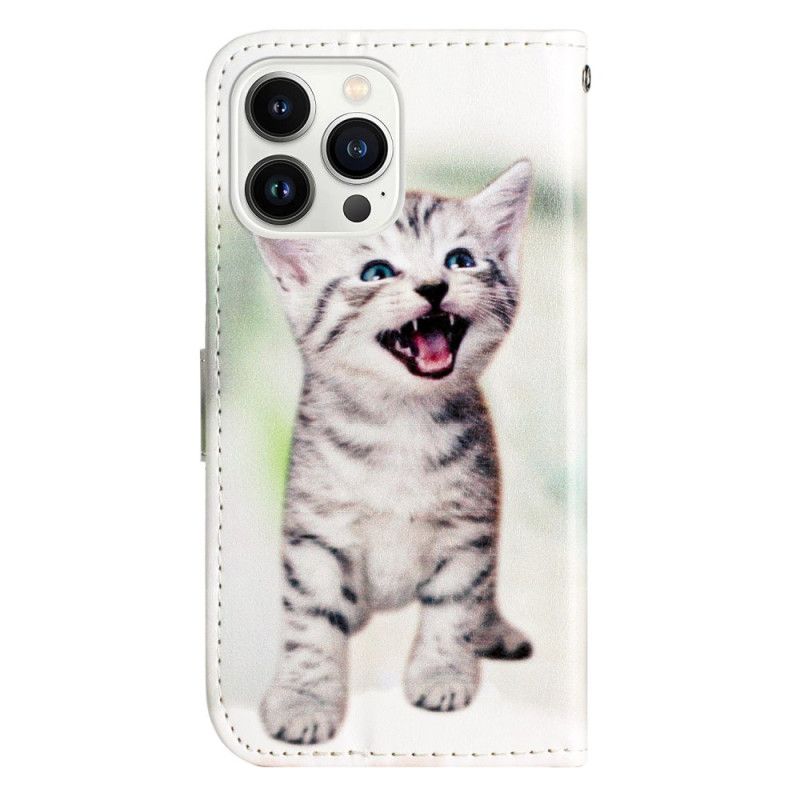 Fodral iPhone 16 Pro Max Liten Katt Med Rem