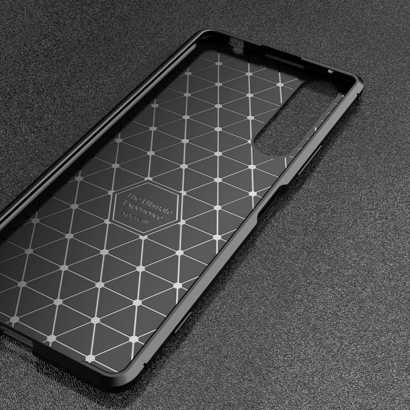 Skal för Sony Xperia 1 II Svart Flexibel Kolfiber