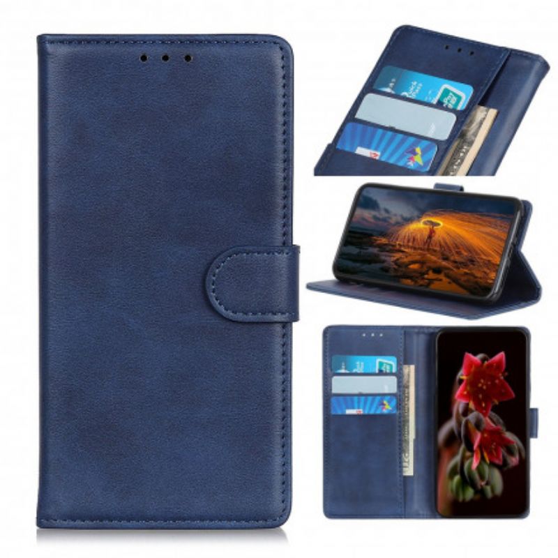 Fodral För Oppo Reno 6 Pro 5g Retro Matt Lädereffekt
