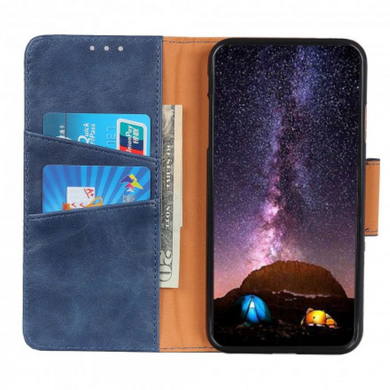 Fodral För Oppo Reno 6 Pro 5g Split Läder Vändbart Spänne