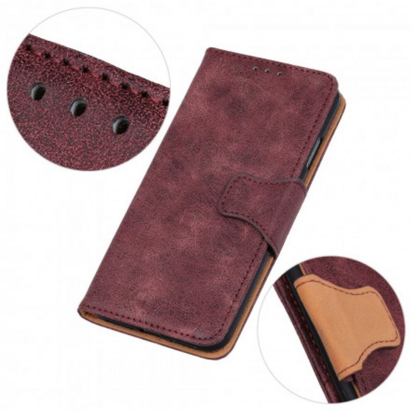 Fodral Oppo Reno 6 Pro 5g Vintage Split Läder