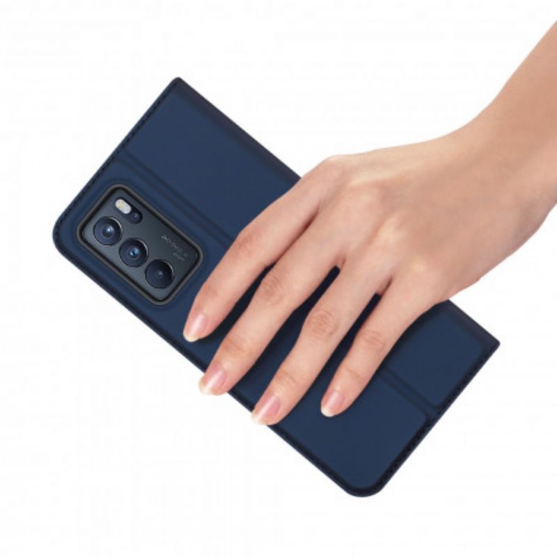 Folio-fodral Oppo Reno 6 Pro 5g Skin Pro Series Dux Ducis